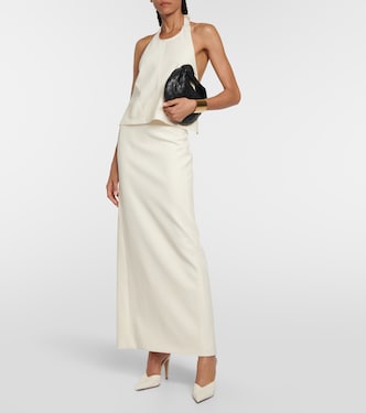 Gonna lunga in lana vergine | Wardrobe.NYC
