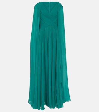 Robe longue en soie mélangée | Elie Saab