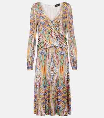 Abito midi in jersey con stampa | Etro