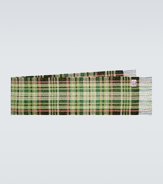 Bufanda a cuadros con flecos | Acne Studios