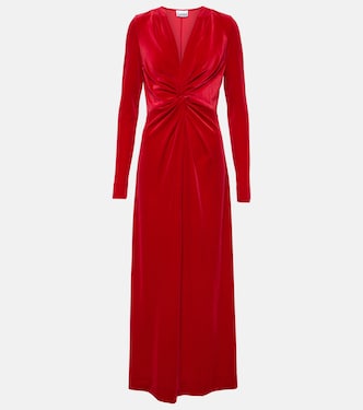 Vestido midi de terciopelo | Ganni