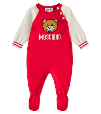 Tutina Teddy Bear in cotone e lana | Moschino Kids
