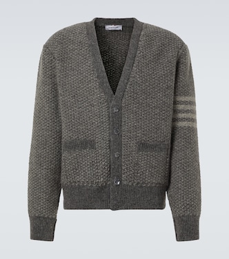 Donegal 4-Bar wool and mohair cardigan | Thom Browne