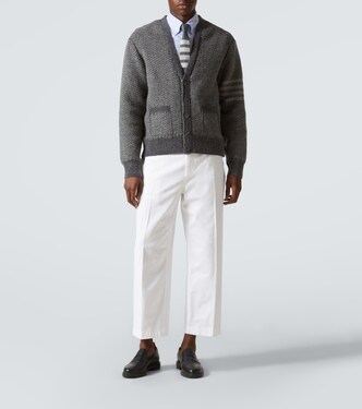 Donegal 4-Bar wool and mohair cardigan | Thom Browne