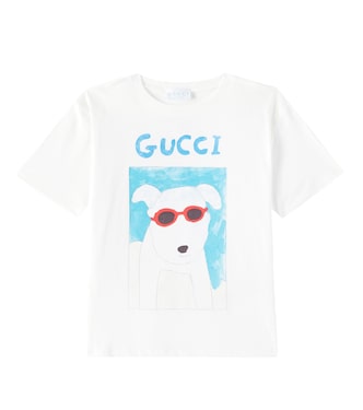 x Naon Jeong printed cotton jersey T-shirt | Gucci Kids