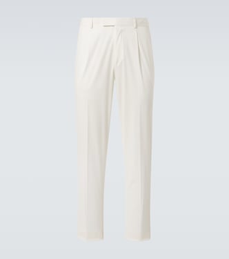 Cotton-blend straight pants | Zegna