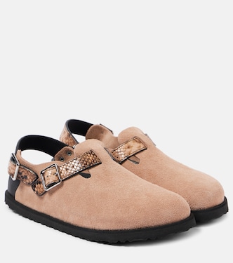 Tokio snake-effect suede clogs | Birkenstock 1774