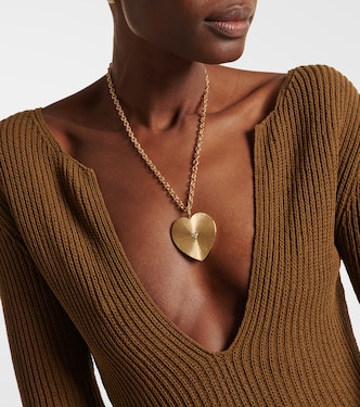 Collier Heart Jumbo en or 18 ct et diamants | Marie Lichtenberg
