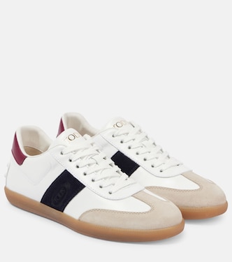 Sneakers Cassetta aus Leder mit Veloursleder | Tod's
