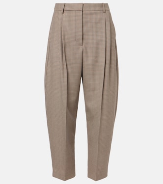 Pantaloni cropped a gamba larga in lana  | Stella McCartney