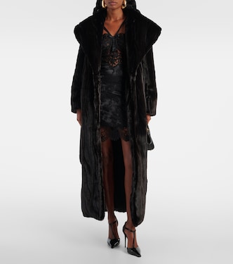 Manteau Giovanna en fourrure synthétique | Nour Hammour
