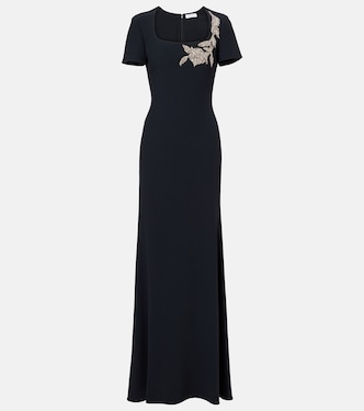 Embroidered crêpe gown | McQueen