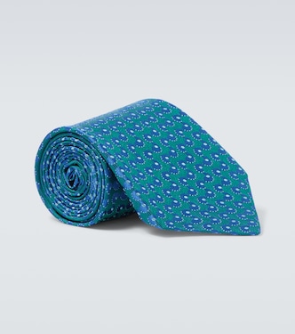 Jacquard silk tie | Charvet
