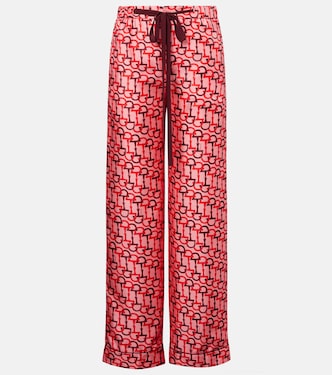 Pantalones anchos de sarga | Gucci