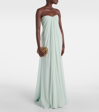 Robe aus Seiden-Chiffon | McQueen