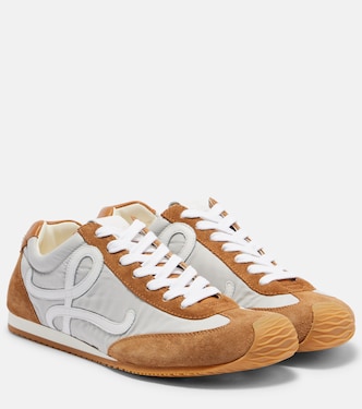Ballet 2.0 suede-trimmed sneakers | Loewe