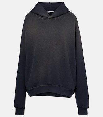 Felpa distressed in jersey con cappuccio | Acne Studios