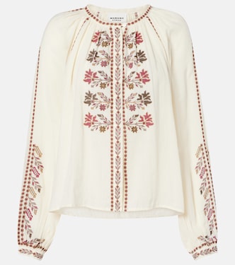Lynne embroidered cotton blouse | Marant Etoile