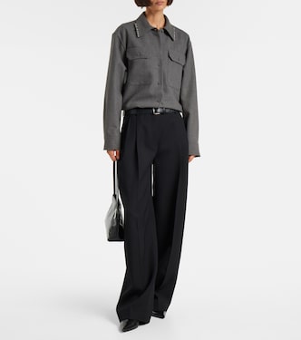 Beaded wool canvas shirt | Jil Sander