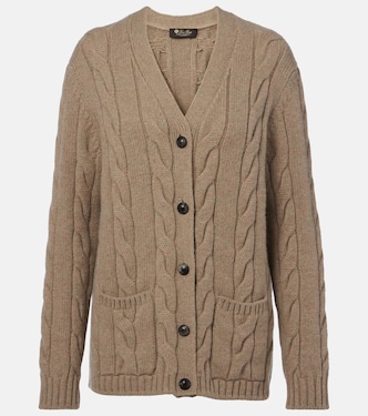 Napier cable-knit cashmere cardigan | Loro Piana