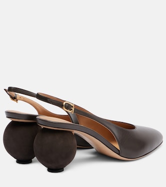 Tessie 70 leather slingback pumps | Ferragamo