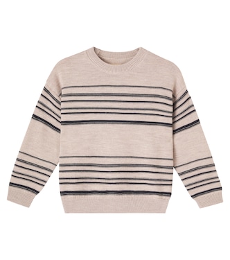 Flores striped wool sweater | Wheat