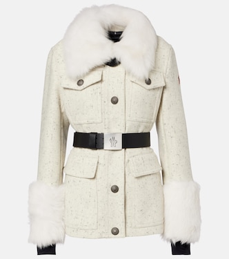 Veste de ski Devez en laine vierge et shearling | Moncler Grenoble
