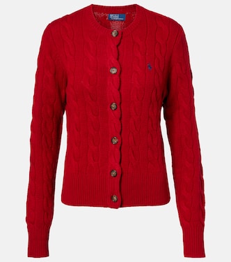 Cable-knit wool and cashmere cardigan | Polo Ralph Lauren