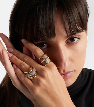 Ring Golden Strada aus 18kt Gelbgold mit Diamanten | Yeprem