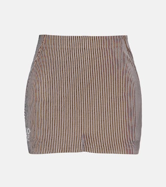 X On Minirock aus Jacquard-Jersey | Loewe