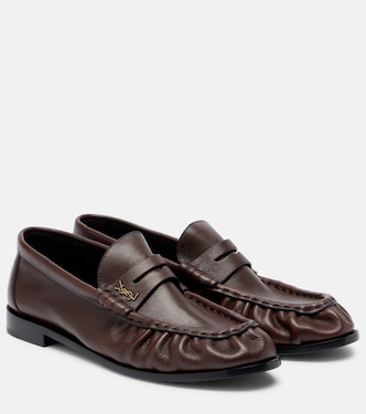 Le Loafer leather penny loafers | Saint Laurent