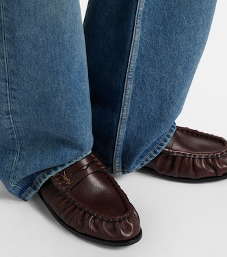 Le Loafer leather penny loafers | Saint Laurent