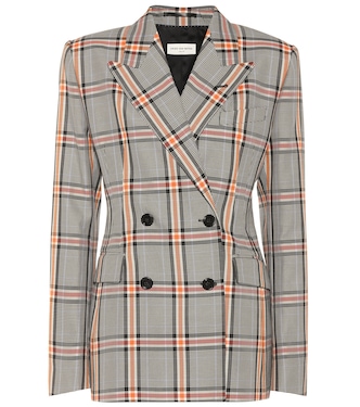 Checked cotton-blend blazer | Dries Van Noten