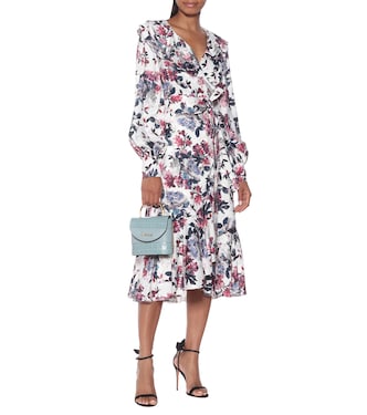 Abito Jerridine a stampa in raso jacquard | Erdem