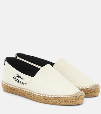 Embroidered canvas espadrilles | Saint Laurent