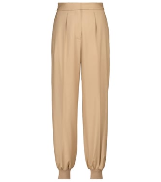 High-rise wool pants | Stella McCartney