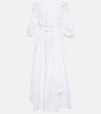 Galetta off-shoulder cotton midi dress | Gabriela Hearst