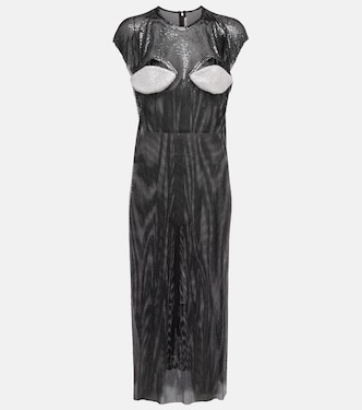 Crystal-embellished cutout midi dress | Christopher Kane