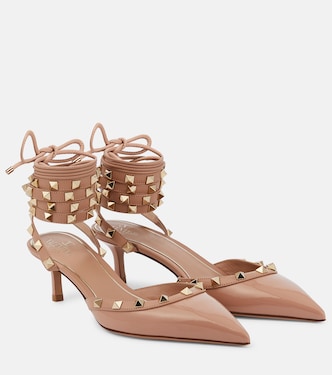 Escarpins Rockstud 50 en cuir verni | Valentino Garavani