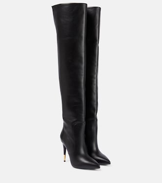 Botas mosqueteras de piel adornada | Tom Ford