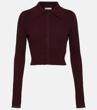 Ribbed-knit wool-blend cardigan | Chloé