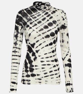 Tie-dye turtleneck wool top | Joseph