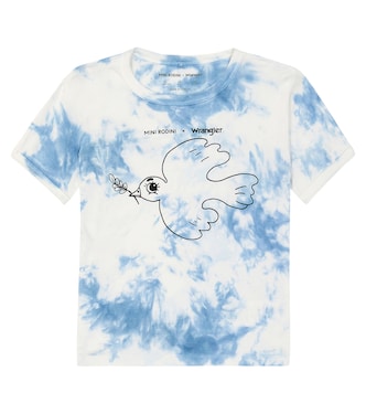 x Wrangler camiseta en jersey de algodón tie-dye | Mini Rodini