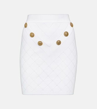 Minigonna in maglia a coste | Balmain