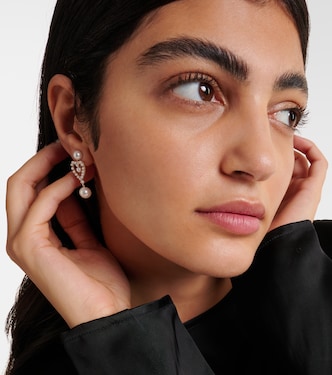 Boucles d'oreilles Pearl Heart en or 14 ct à perles | Sophie Bille Brahe