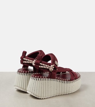 Nama 80 wedge sandals | Chloé