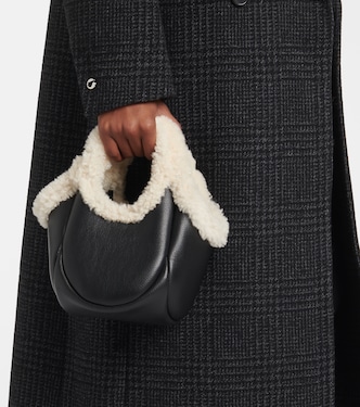 Secchiello Swipe Mini in pelle | Coperni
