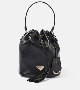 Bucket-Bag Small aus Leder | Prada