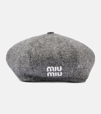 Basco in lana con logo | Miu Miu