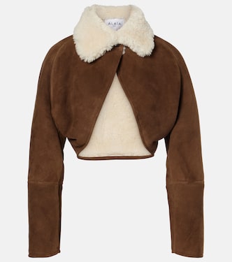 Giacca in suede con shearling | Alaïa